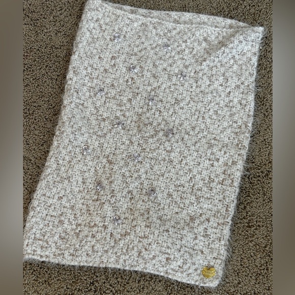 Betsey Johnson Jeweled Scarf - Like New - Picture 3 of 5